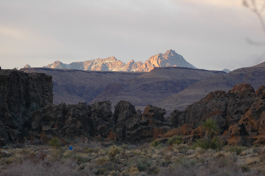 Mountains near Mojave National Preserve.