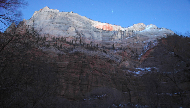 The Pleiades in Zion National Park.