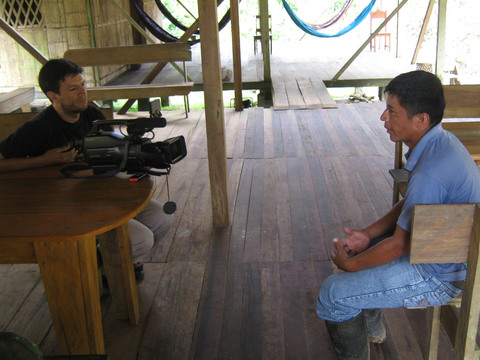Making of a video about indigenous villages.