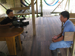 Making of a video about indigenous villages.