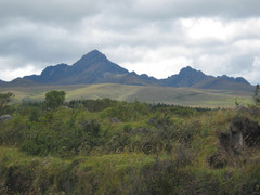The ridgeline approaching Cotopaxi NP.