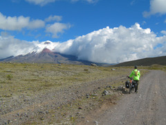 In addition to wind and rain, altitude is a major challenge in Ecuador.  Here, Seth walks the last two kilometers to our lodge.