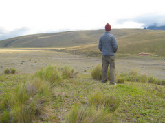 Hiking in the hills around Tambopaxi. 