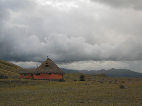 One of the buildings in Hosteria Tambopaxi, the only lodge in Cotopaxi national park.
