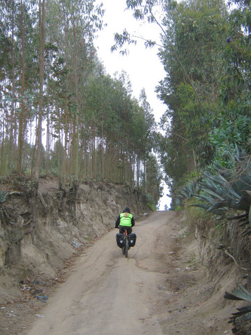 In central Ecuador, hills and mountains are the norm.  