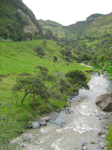 A mountain stream near Chugchilan, Ecuador.