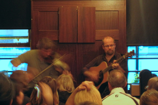 Musicians playing at a pub, Dublin, Ireland.