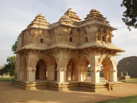 The Lotus Mahal, in the Zenana enclosure, Hampi.