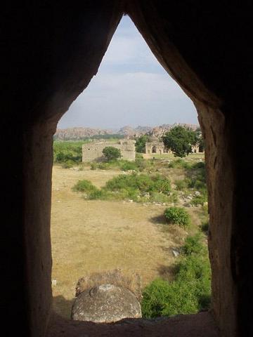 View from one of the windows of a tower in the Zenana Enclosure.