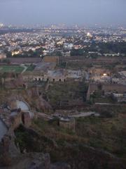 The city of Hyderabad as seen from Golconda Fort.