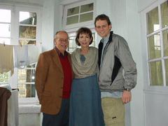 With Don and Betchen Oberdorfer, in the entryway to their cottage, Kodaikanal.