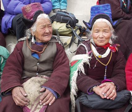 Ladakhi women at the 2003 Spituk Festival.