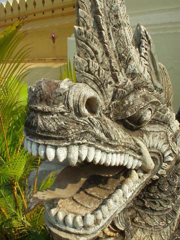 Dragon near That Luang, Vientiane.