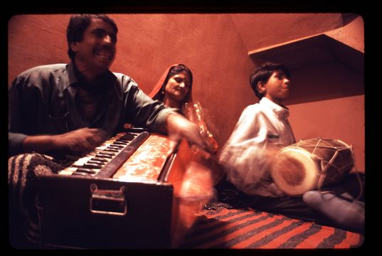 Family of musicians performing in Bikaner, Rajasthan.