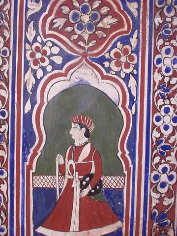 Detail of a painting from Nadine Le Prince's haveli.