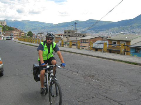 We biked out of Quito. This seemed like a mildly crazy idea given what we had heard about Quito traffic, but we stuck to minor streets as much as we could and it turned out to be . . . well, not easy, but at least only mildly crazy traffic.