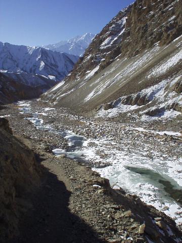 A valley between Likir and Alchi villages, Ladakh.