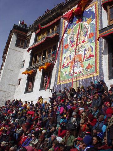 Buddha-image revealed at Spituk Festival, Ladakh, 2003.