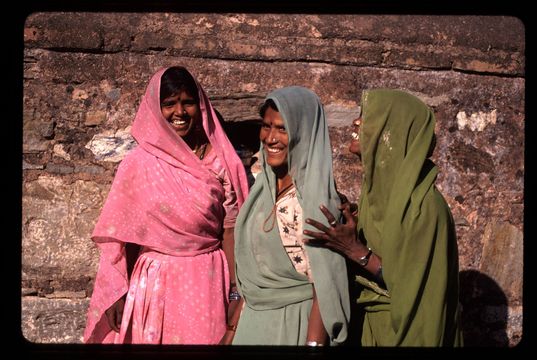 Women laughing in Chittaurgarh, Rajasthan.